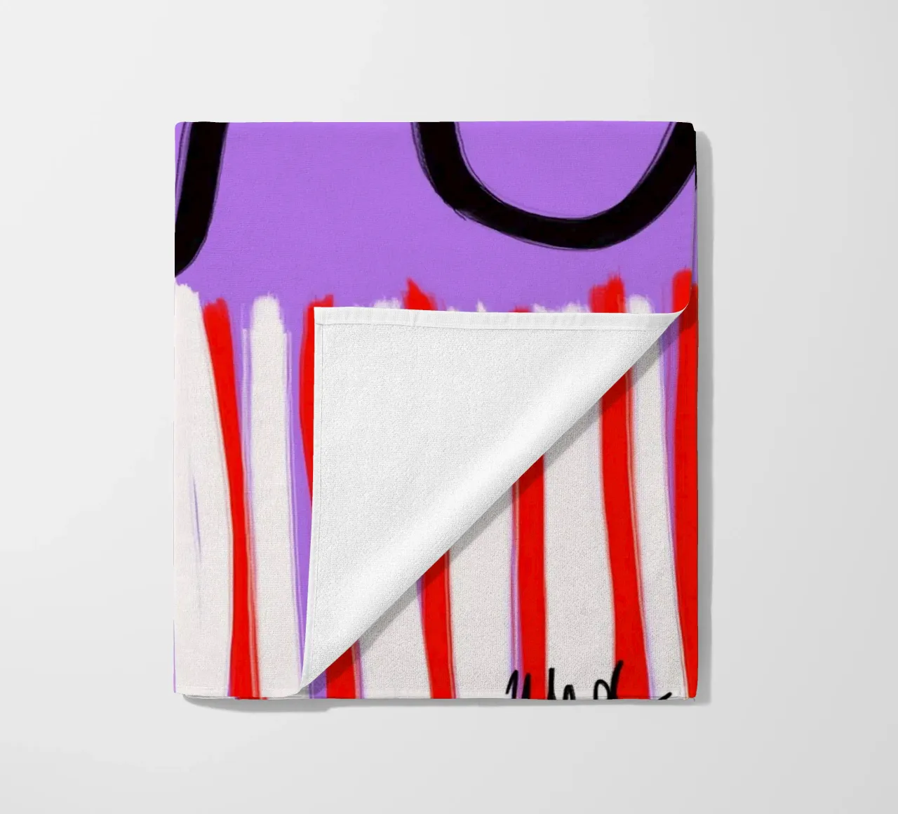 colorful patchwork beach towel by Hej Ibiza by Ute Arnold