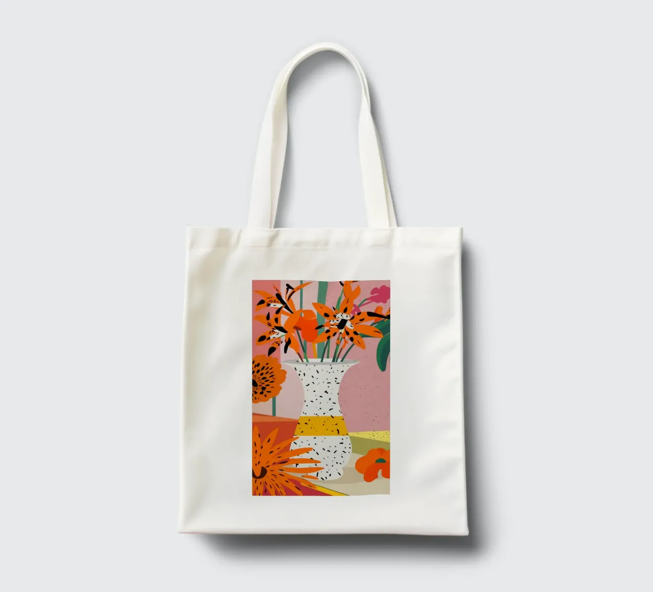 Esuberanza dei fiori d'arancio borsa in juta da Sun Riser