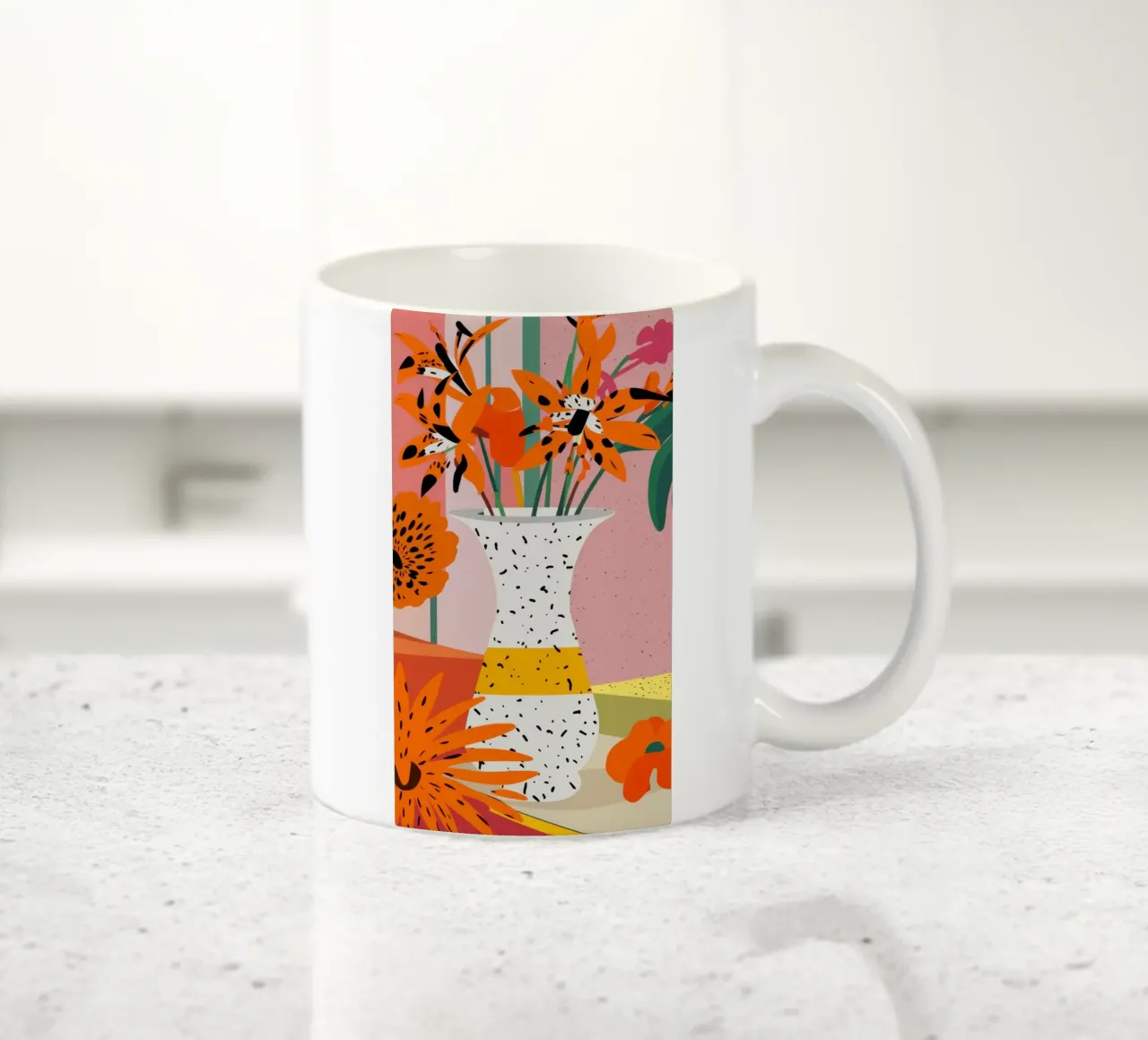 Esuberanza dei fiori d'arancio tazza in ceramica da Sun Riser