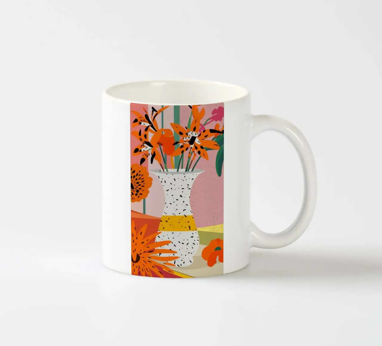 Esuberanza dei fiori d'arancio tazza in ceramica da Sun Riser