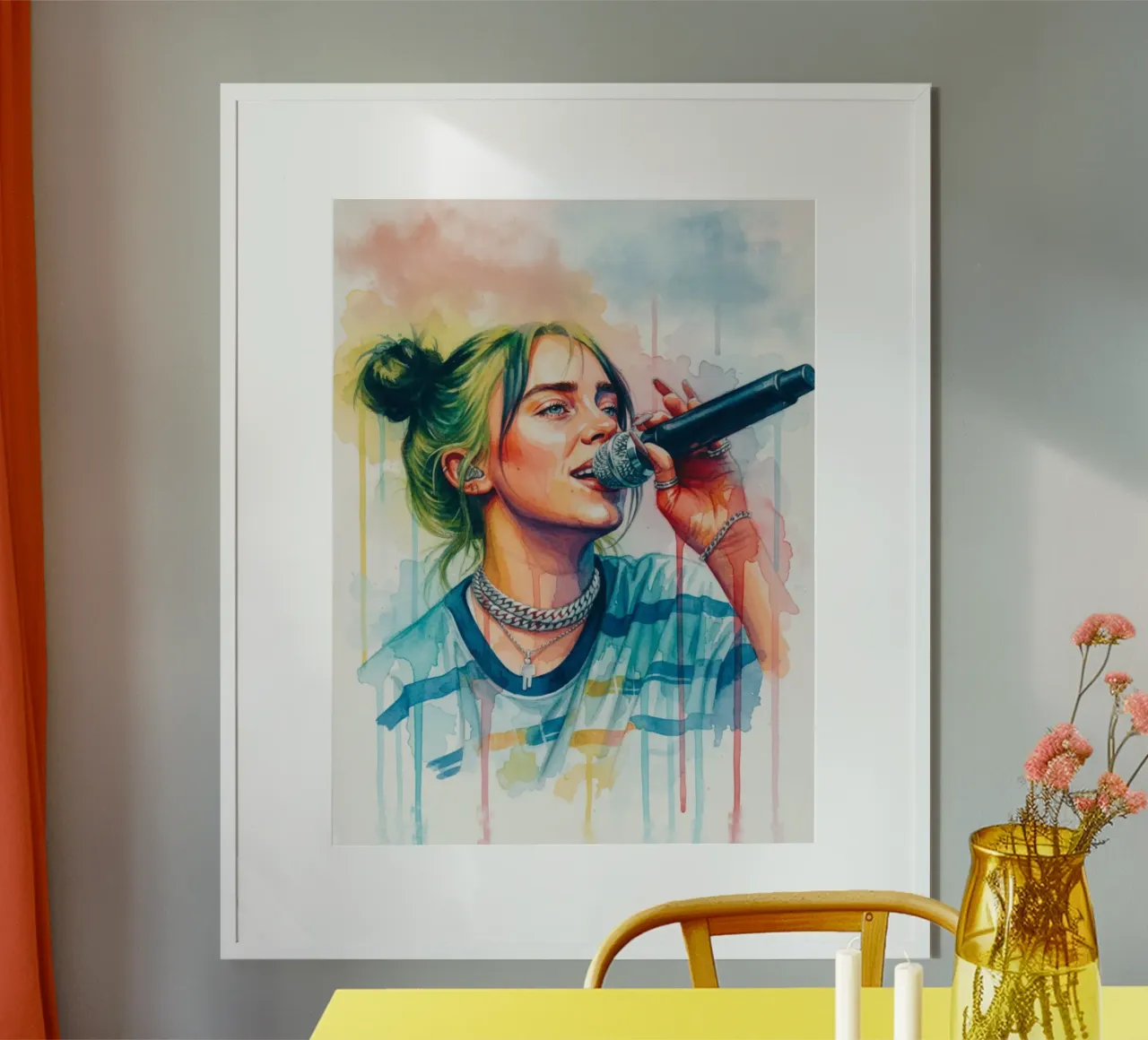 Billie Eilish trending weibliche Sängerin Hahnemühle von Kalis