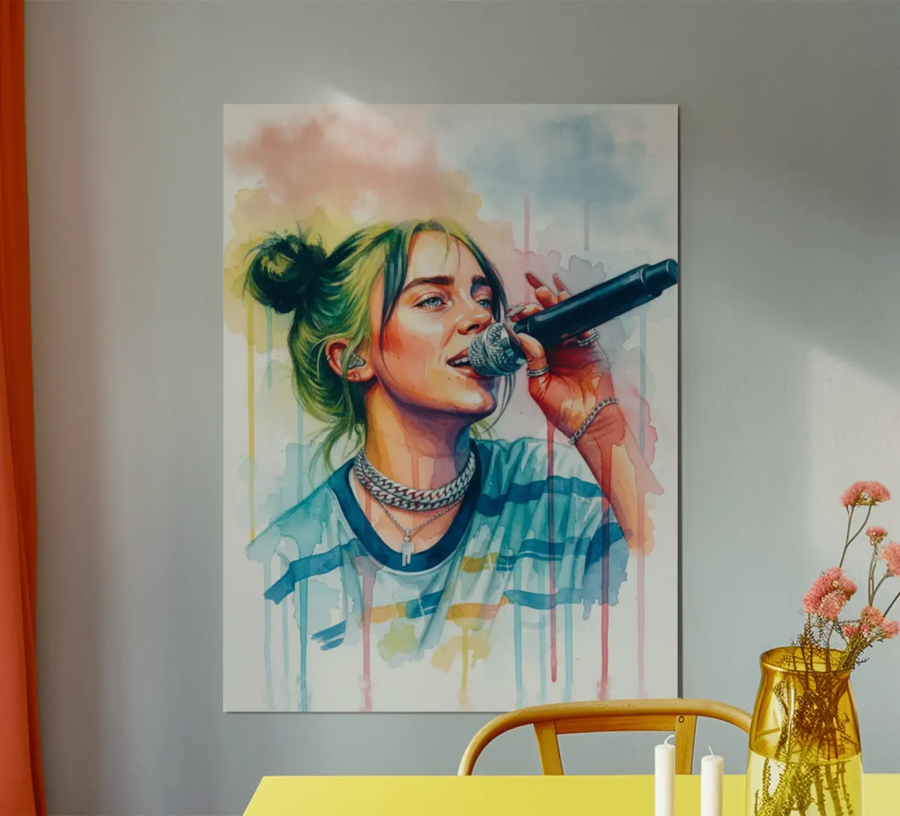 Billie Eilish trending weibliche Sängerin Hahnemühle von Kalis