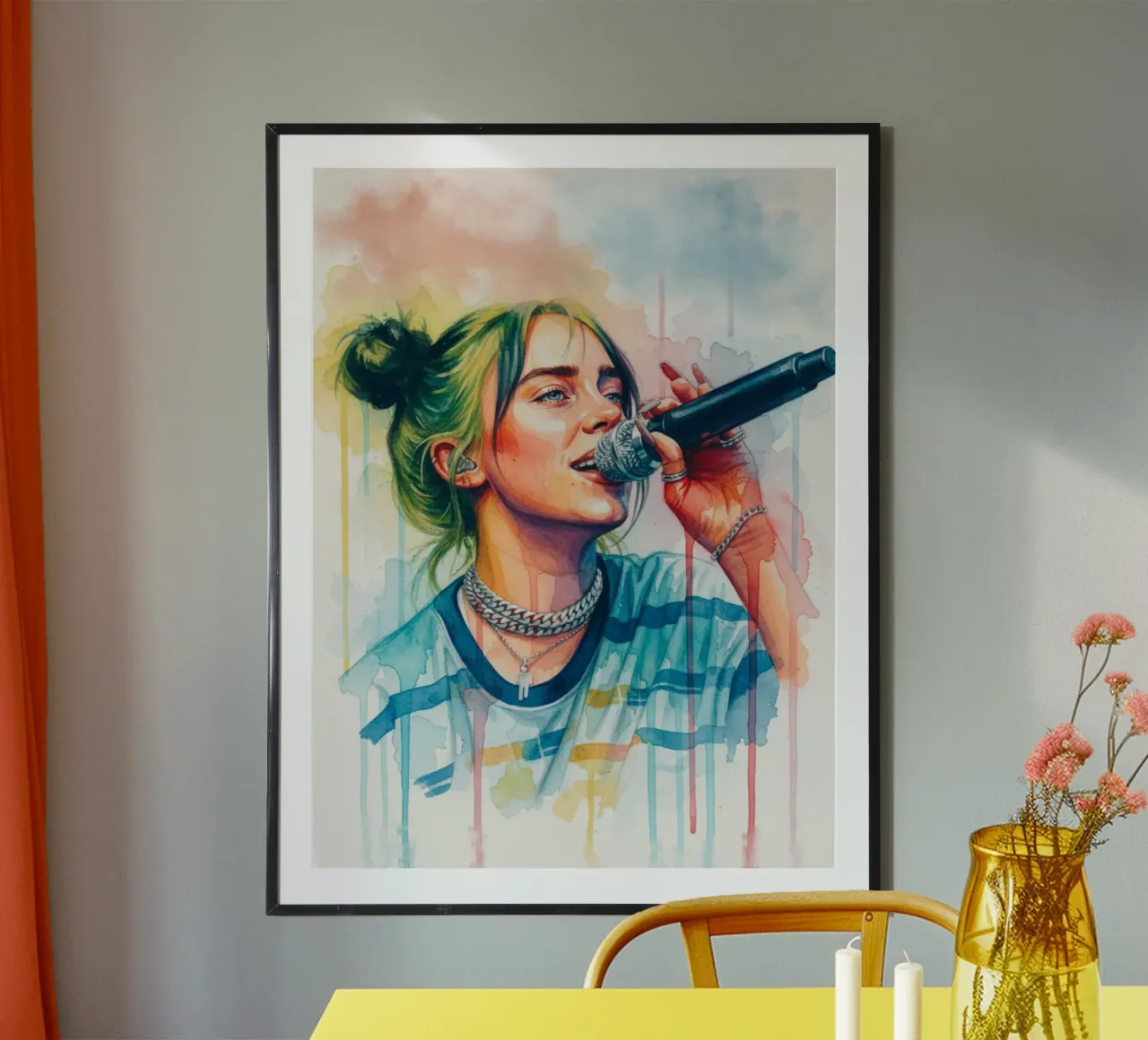 Billie Eilish trending weibliche Sängerin Hahnemühle von Kalis