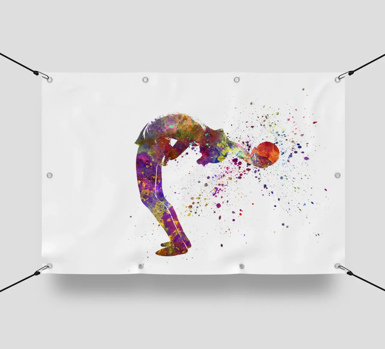 Ginnastica ritmica in acquerello telo in pvc da ⚽ Sports Pulse