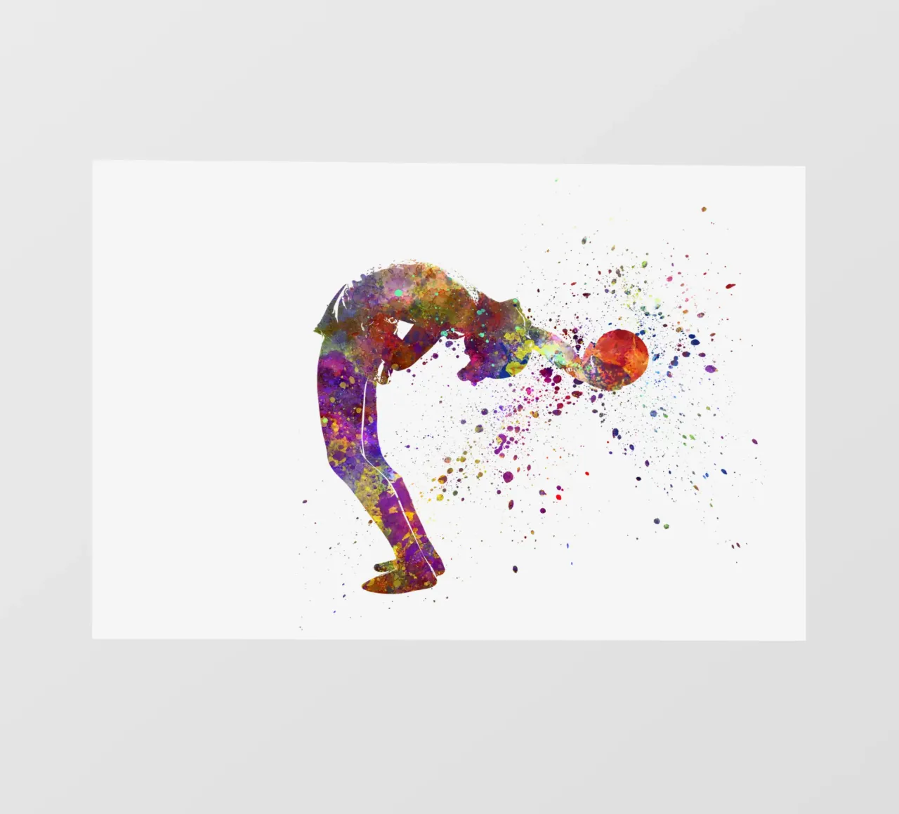 Ginnastica ritmica in acquerello telo in pvc da ⚽ Sports Pulse