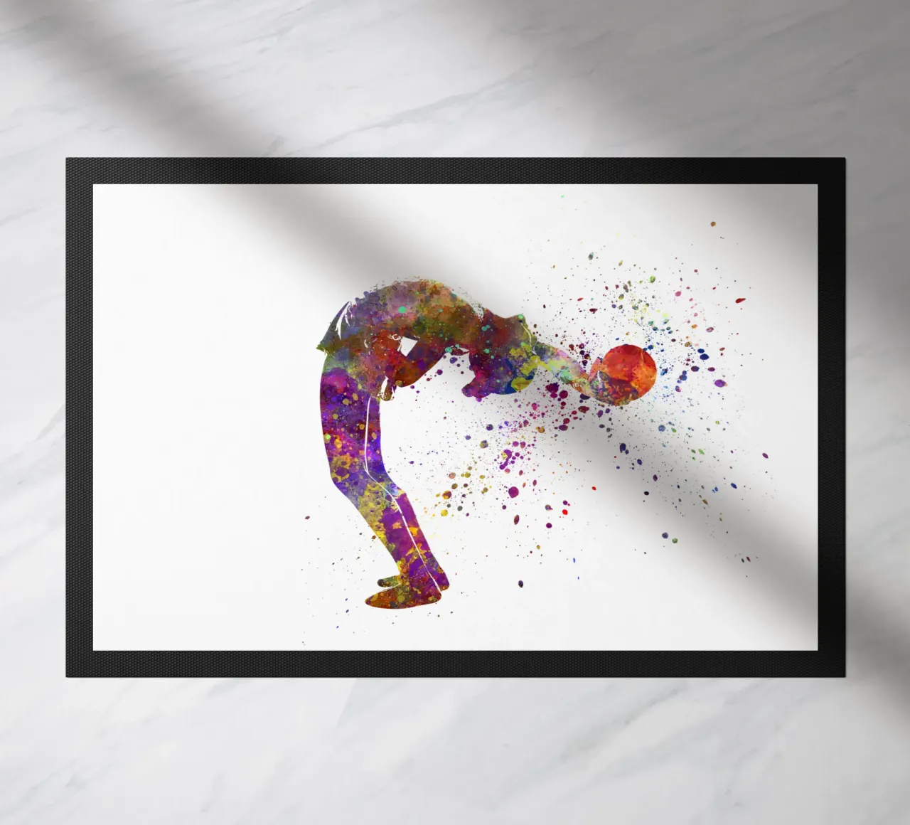 Ginnastica ritmica in acquerello zerbino da ⚽ Sports Pulse