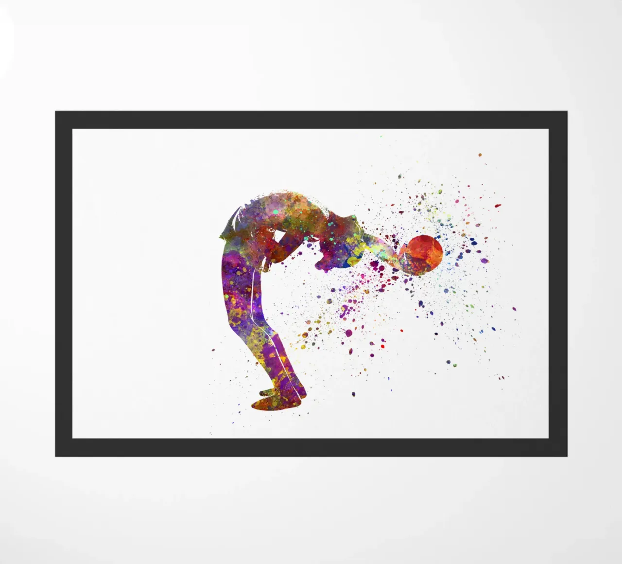 Ginnastica ritmica in acquerello zerbino da ⚽ Sports Pulse