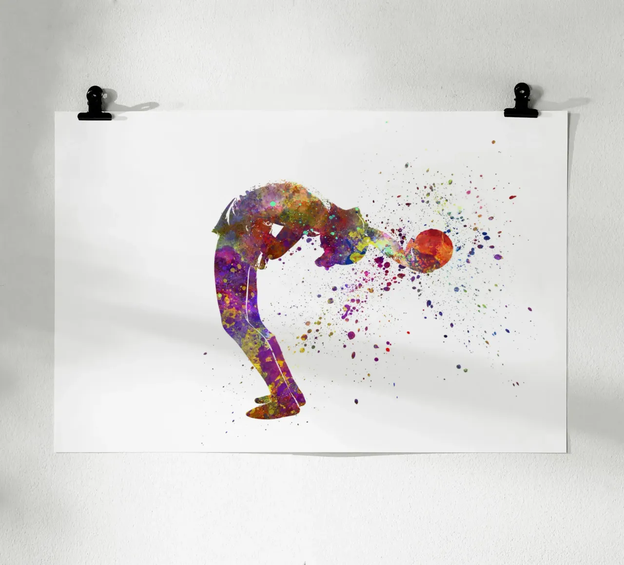 Ginnastica ritmica in acquerello carta hahnemühle da ⚽ Sports Pulse