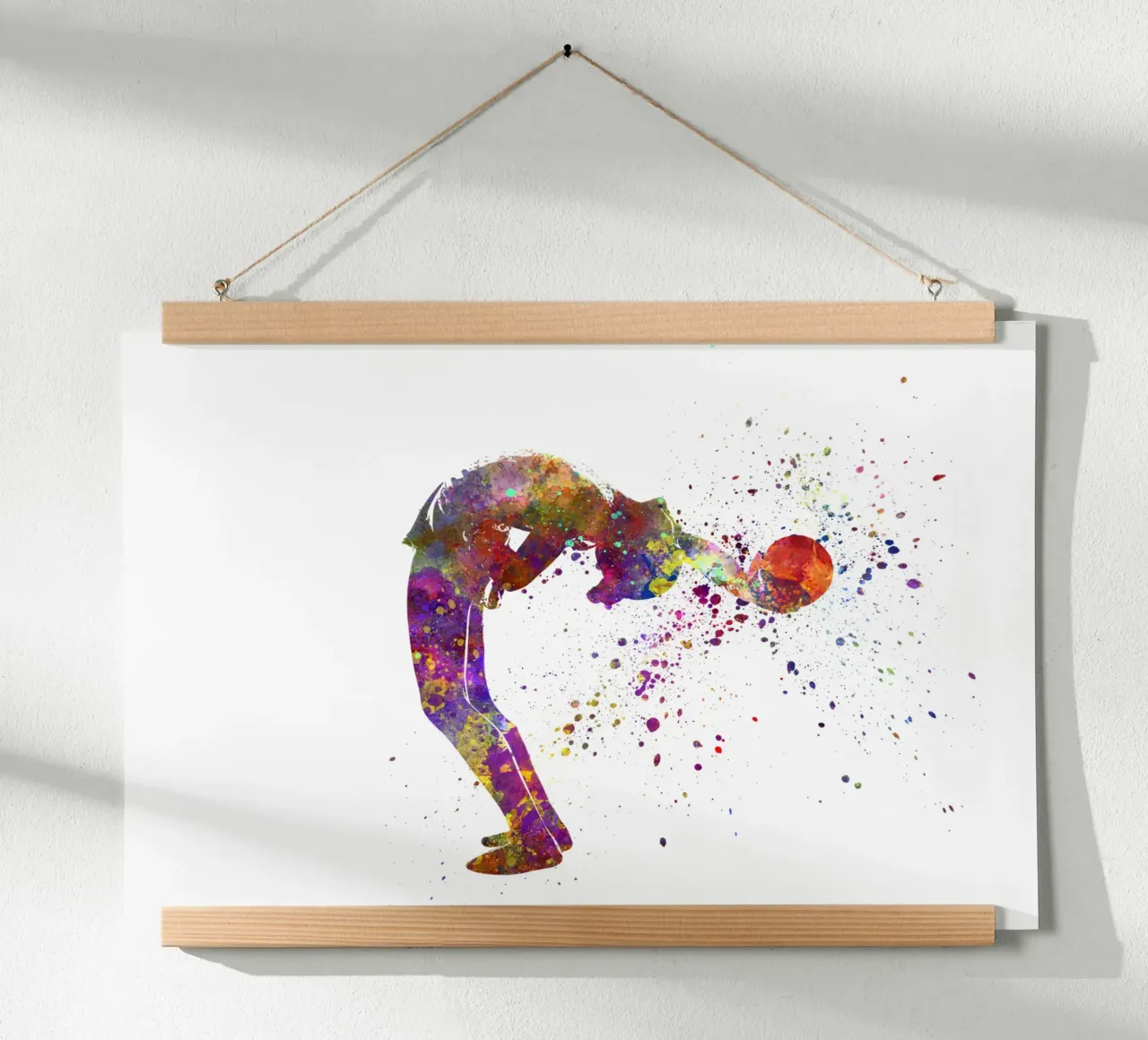 Ginnastica ritmica in acquerello carta hahnemühle da ⚽ Sports Pulse