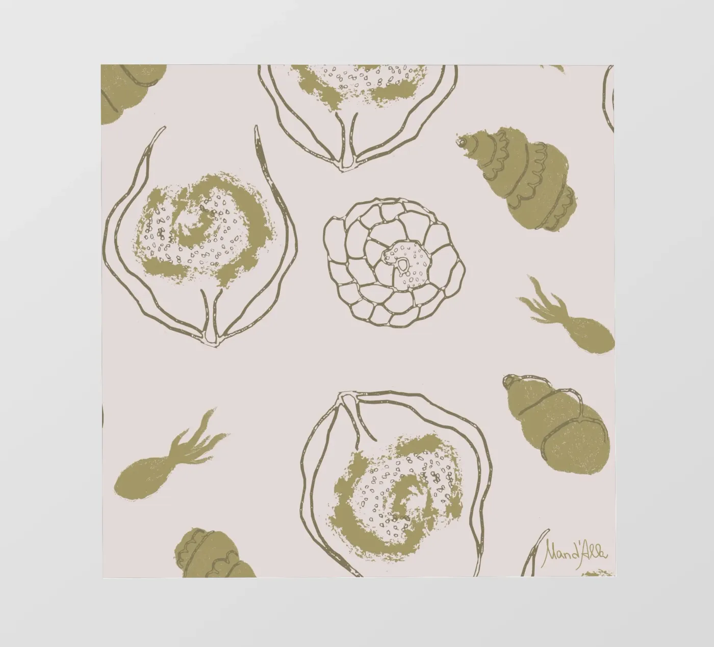 Nautical Whimsy pellicola backlit da Mandalla Pattern