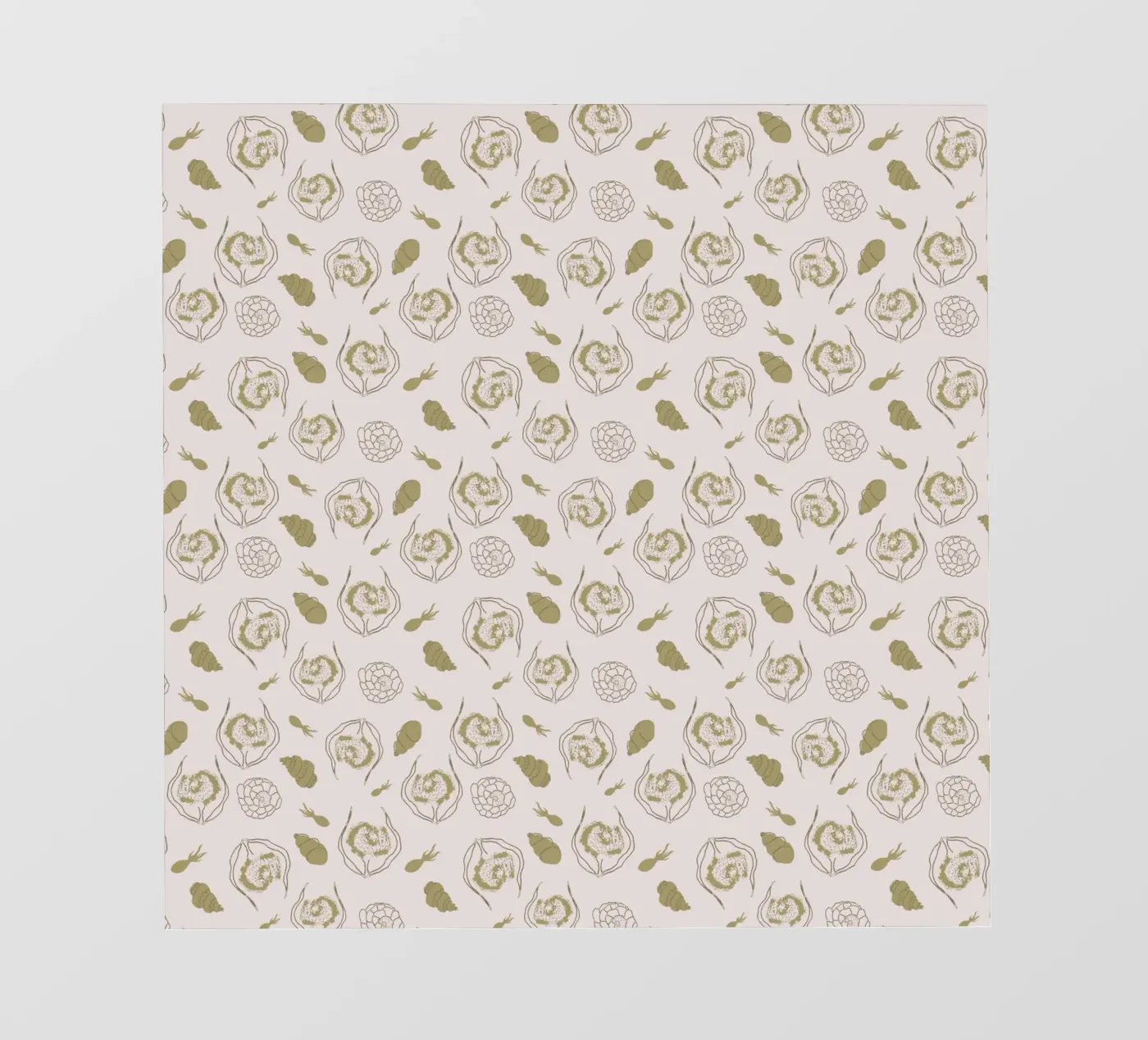 Nautical Whimsy fotobehang van Mandalla Pattern