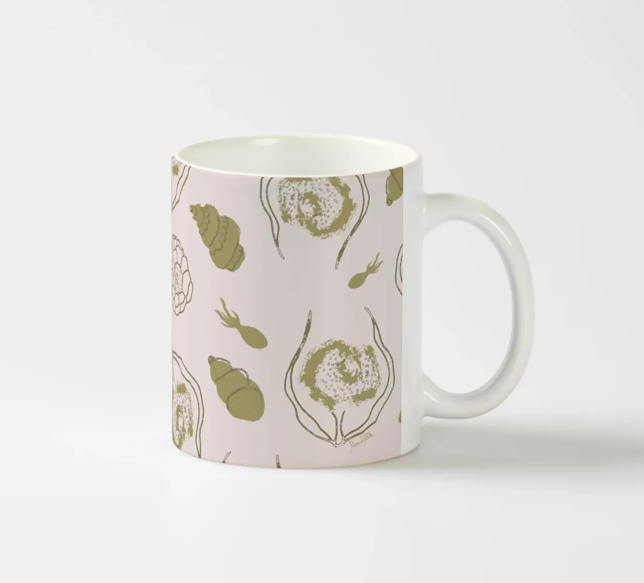 Nautical Whimsy tazza in ceramica da Mandalla Pattern