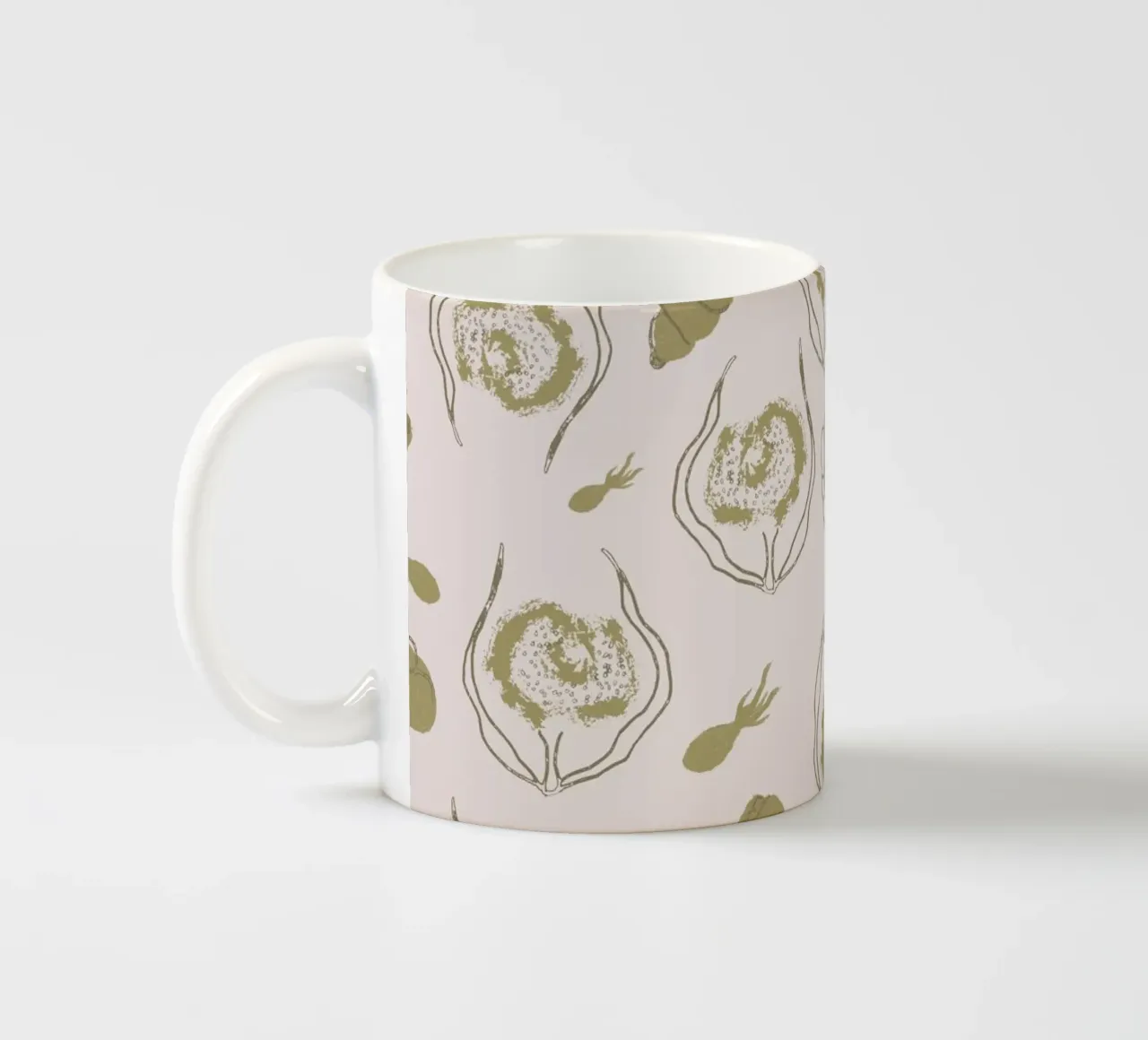 Nautical Whimsy tazza in ceramica da Mandalla Pattern