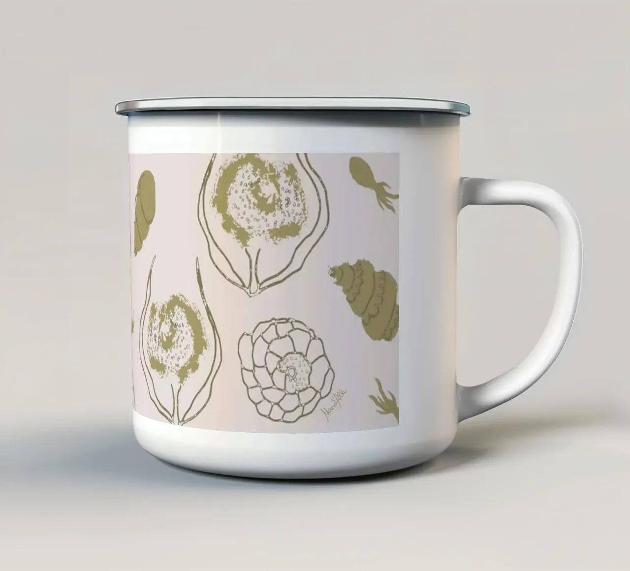 Nautical Whimsy tazza in smalto da Mandalla Pattern