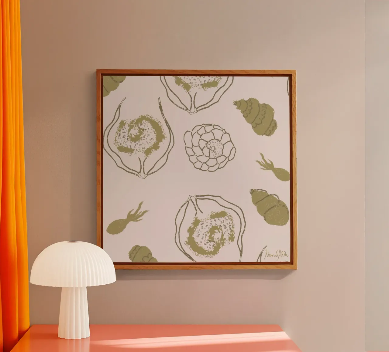 Nautical Whimsy plexiglass da Mandalla Pattern