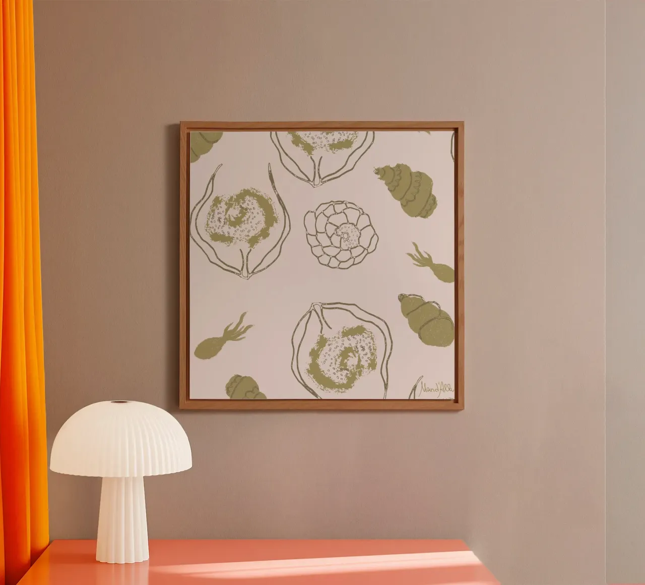 Nautical Whimsy alluminio dibond da Mandalla Pattern
