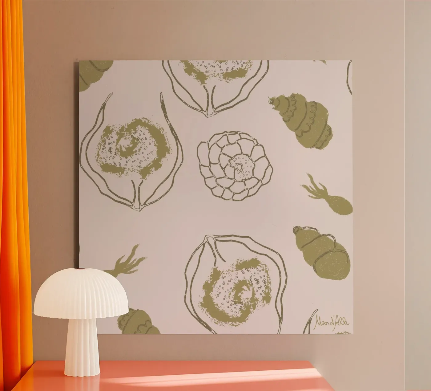 Nautical Whimsy pannello forex da Mandalla Pattern