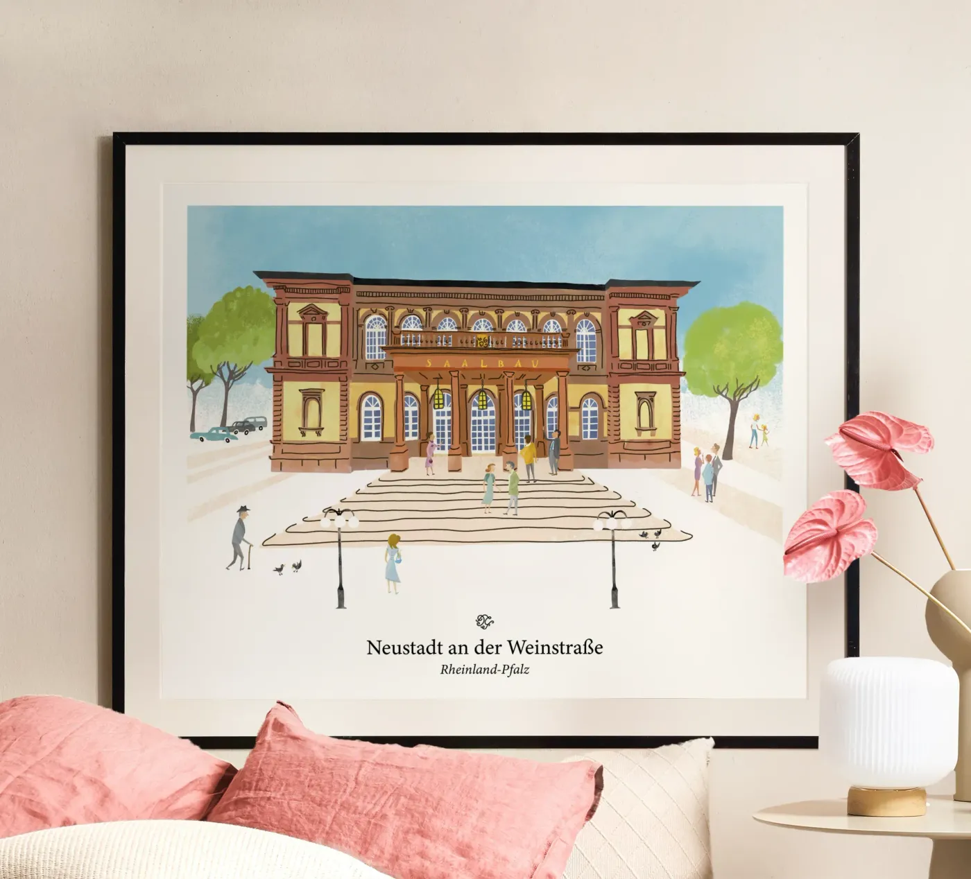 Rheinland-Pfalz Neustadt an der Weinstraße Poster von DYDesign