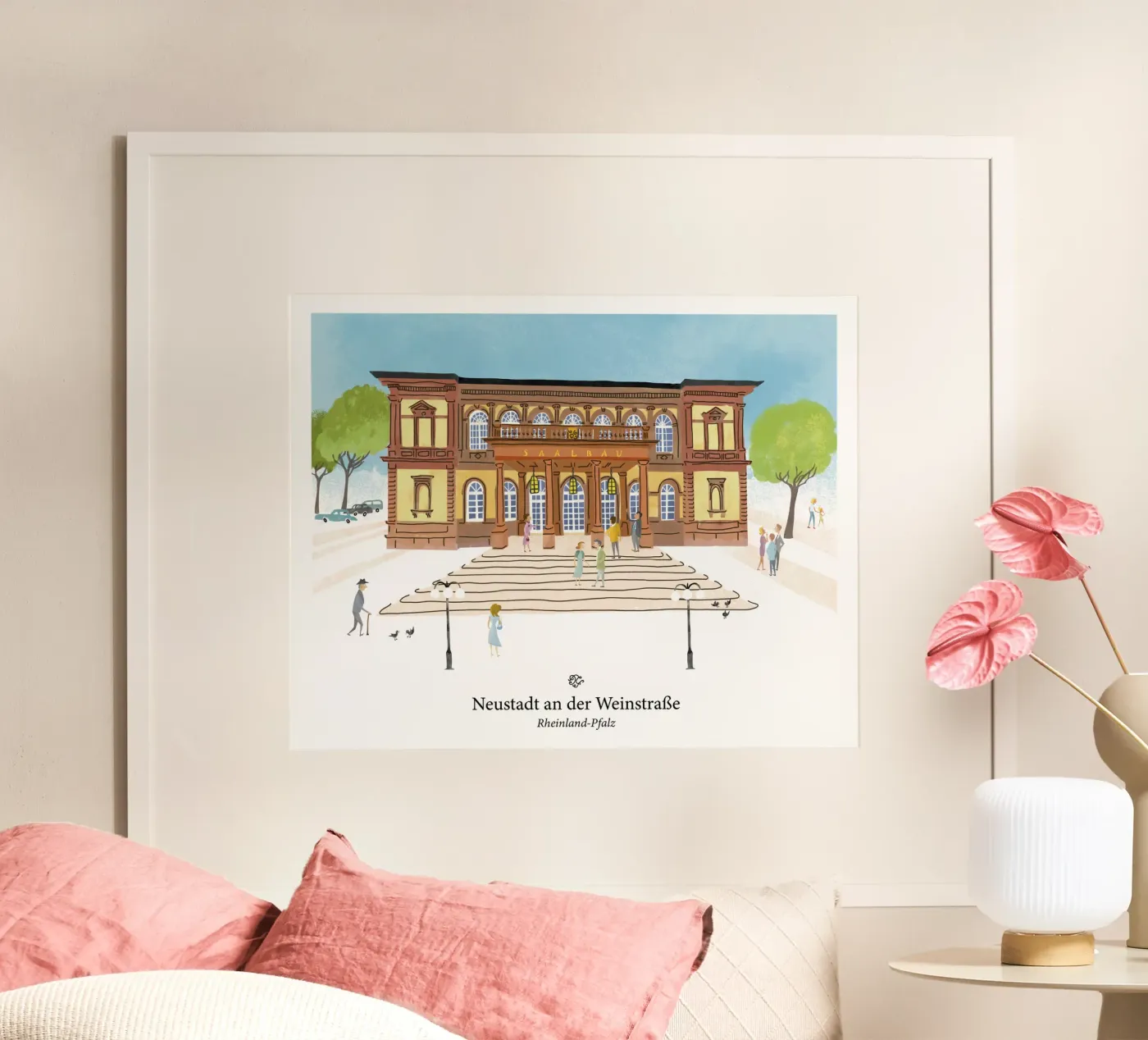 Rheinland-Pfalz Neustadt an der Weinstraße Poster von DYDesign