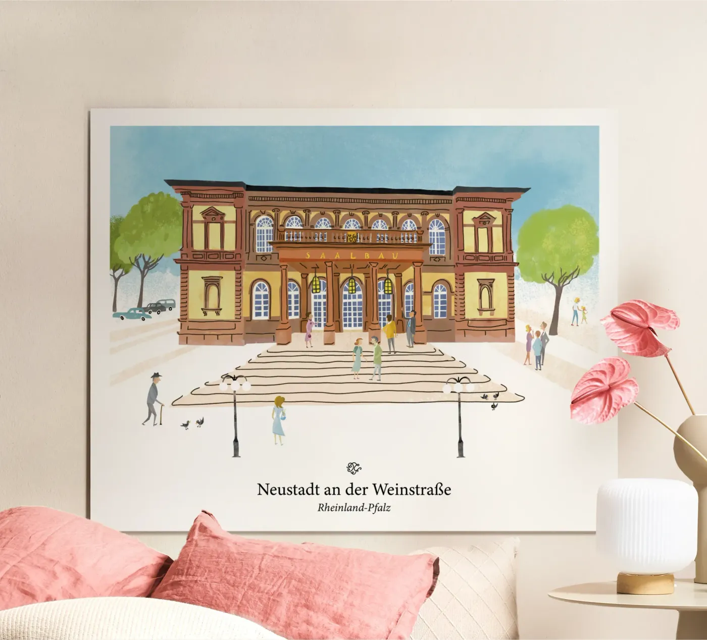 Rheinland-Pfalz Neustadt an der Weinstraße Poster von DYDesign