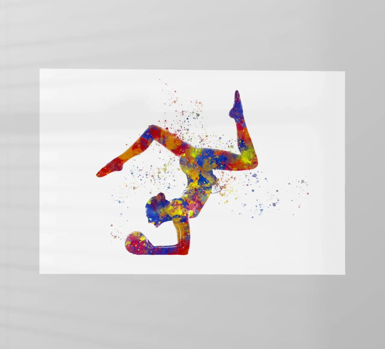 Ginnastica ritmica in acquerello pellicola backlit da ⚽ Sports Pulse