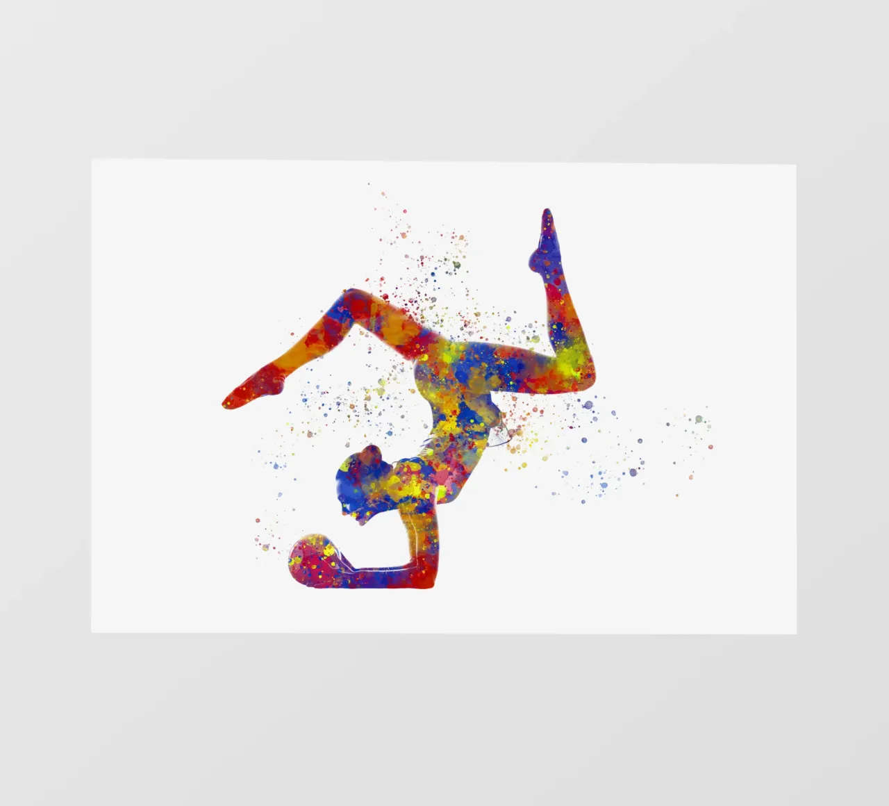 Ginnastica ritmica in acquerello pellicola backlit da ⚽ Sports Pulse