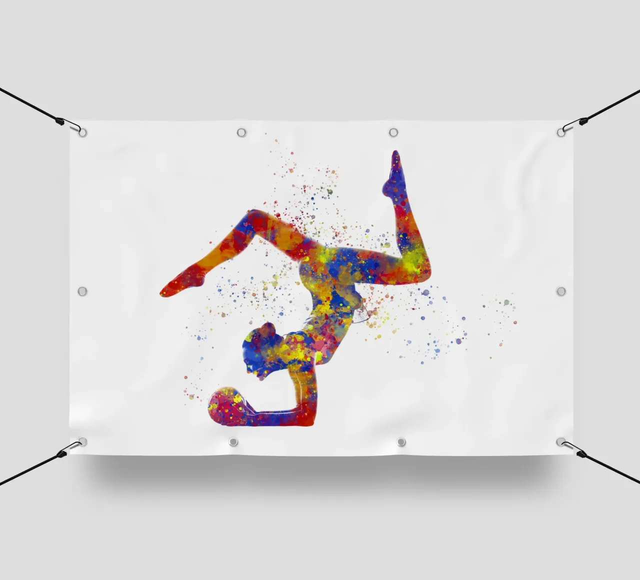 Ginnastica ritmica in acquerello telo in pvc da ⚽ Sports Pulse