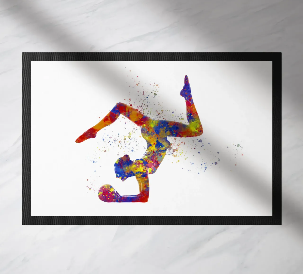 Ginnastica ritmica in acquerello zerbino da ⚽ Sports Pulse