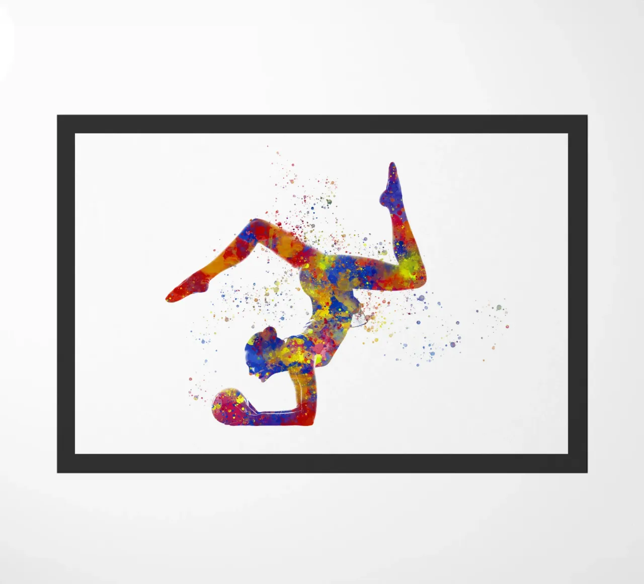 Ginnastica ritmica in acquerello zerbino da ⚽ Sports Pulse
