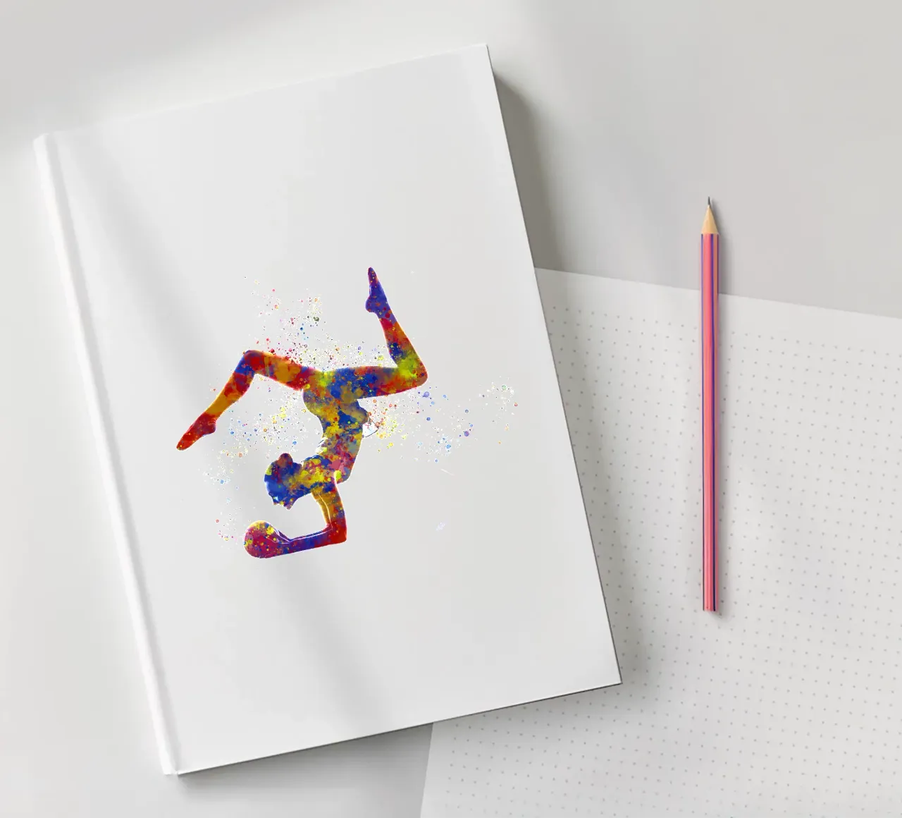 Ginnastica ritmica in acquerello diario da ⚽ Sports Pulse
