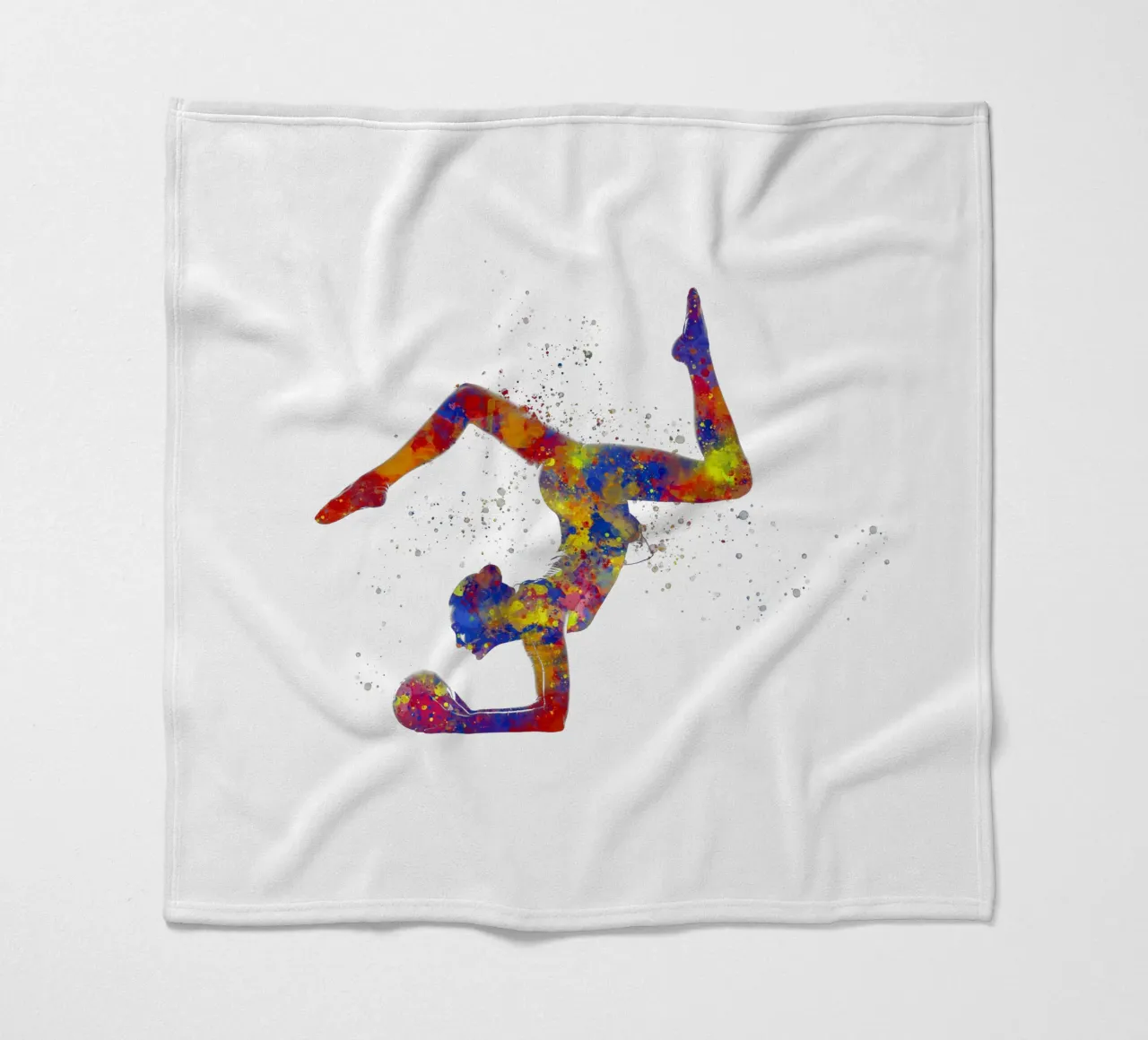 Ginnastica ritmica in acquerello coperta in pile da ⚽ Sports Pulse