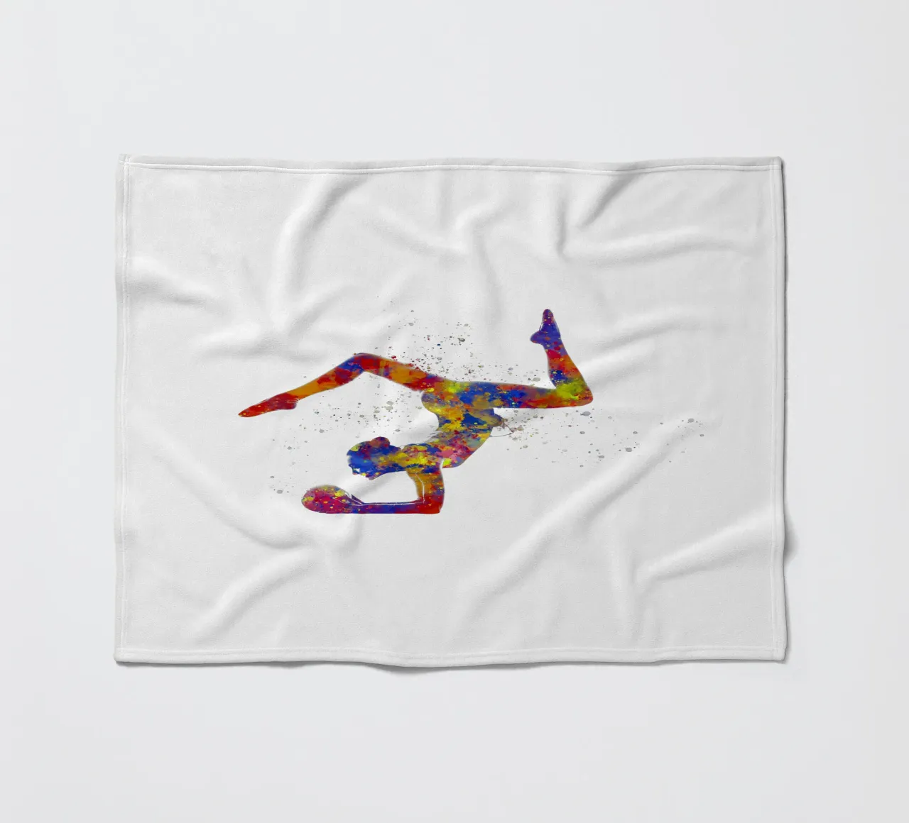 Ginnastica ritmica in acquerello coperta in pile da ⚽ Sports Pulse