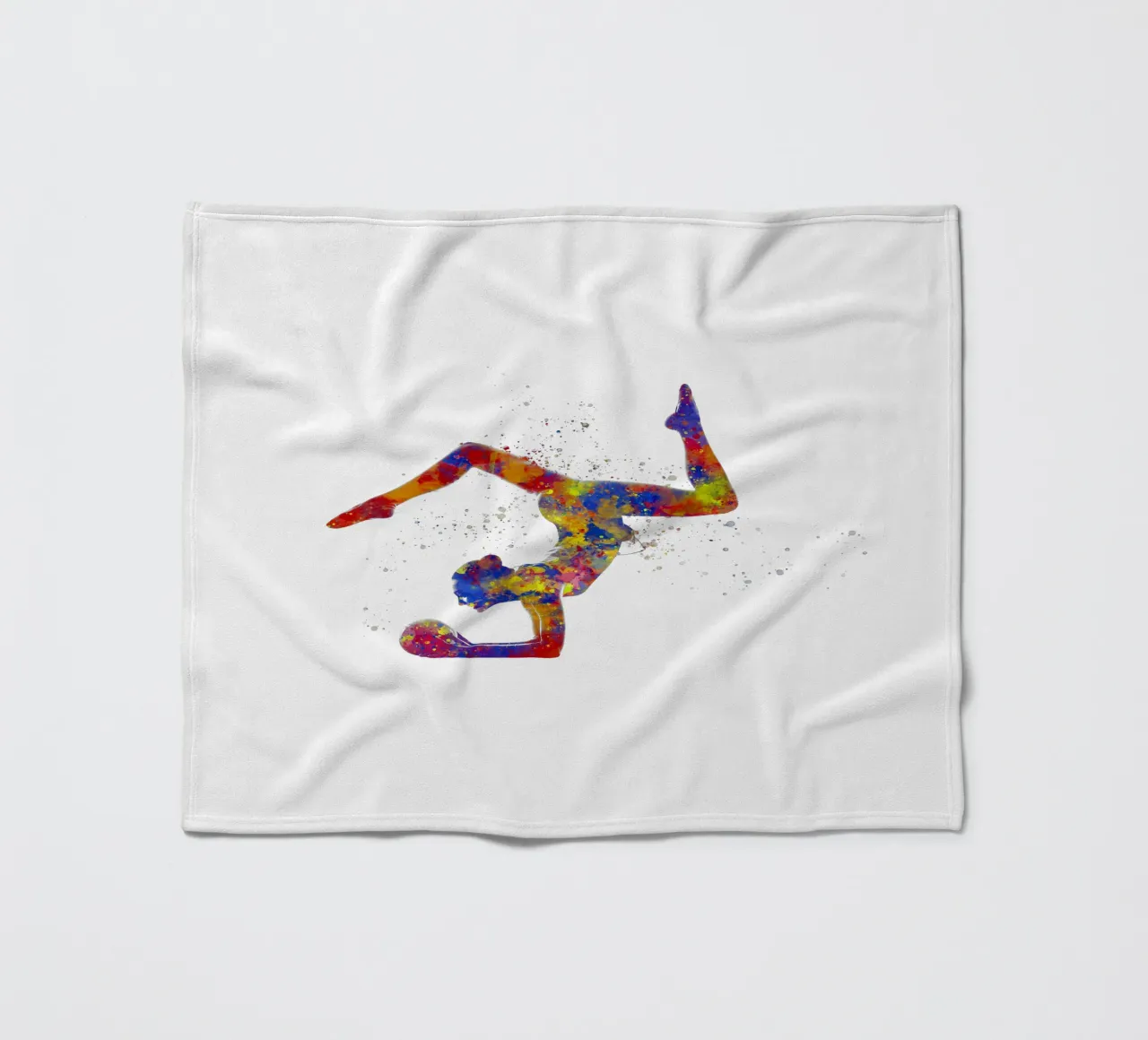 Ginnastica ritmica in acquerello coperta in pile da ⚽ Sports Pulse