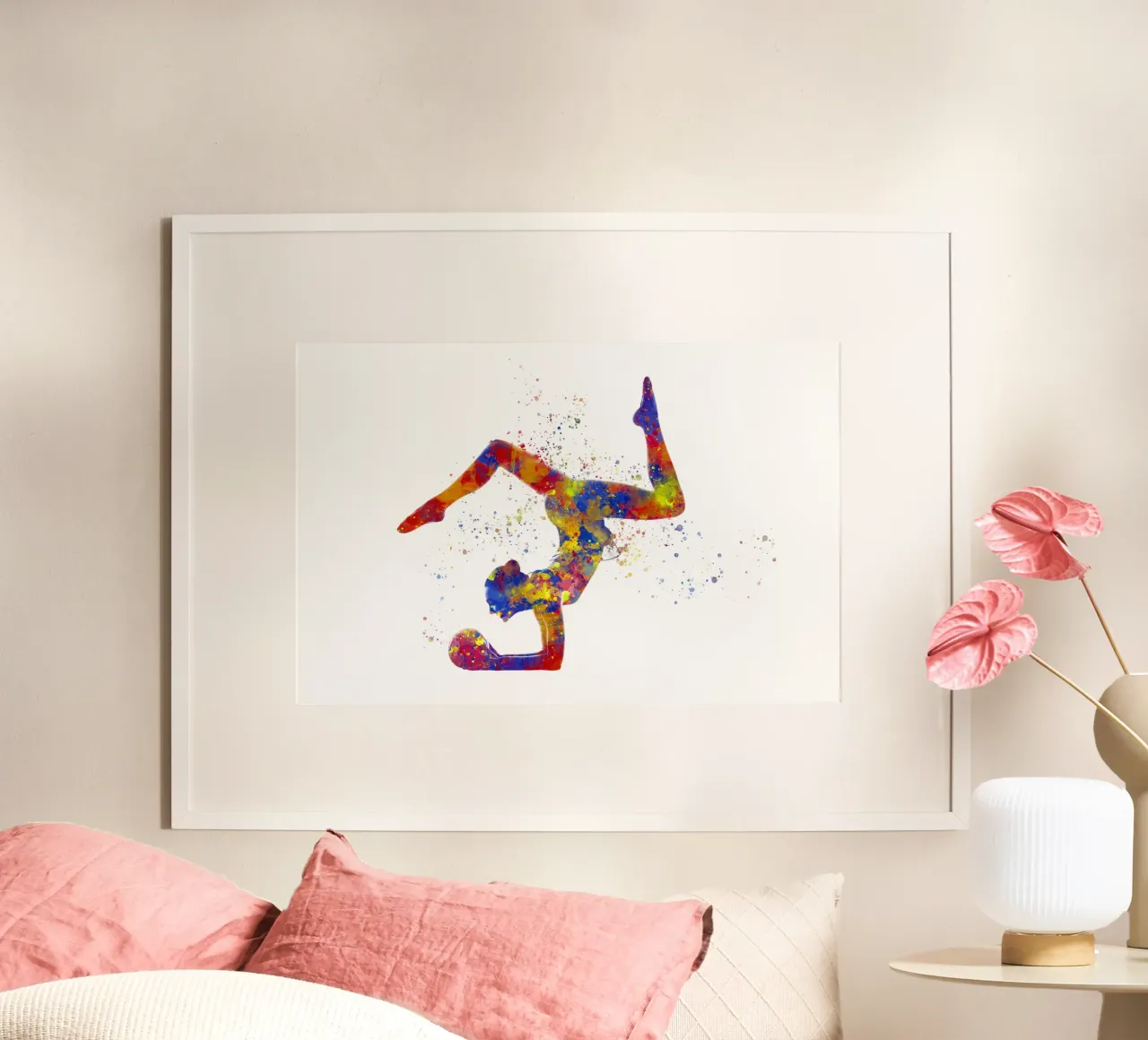 Ginnastica ritmica in acquerello carta hahnemühle da ⚽ Sports Pulse