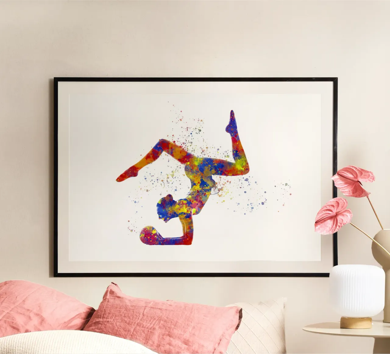 Ginnastica ritmica in acquerello carta hahnemühle da ⚽ Sports Pulse