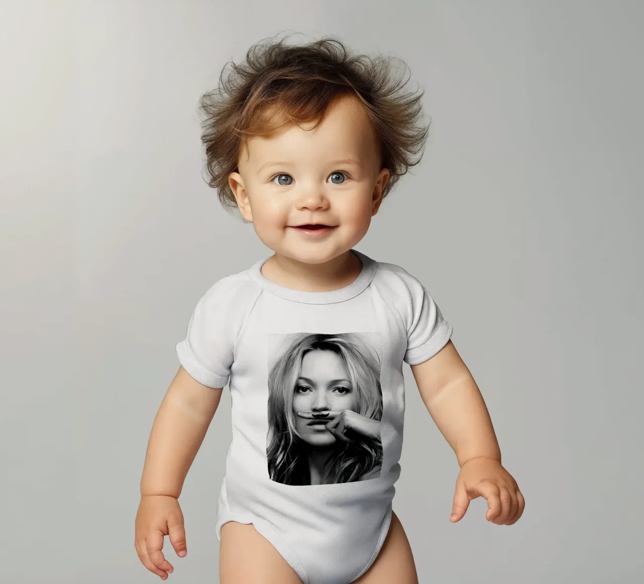 Un tocco di umorismo body neonato maniche corte da Galery Vintage