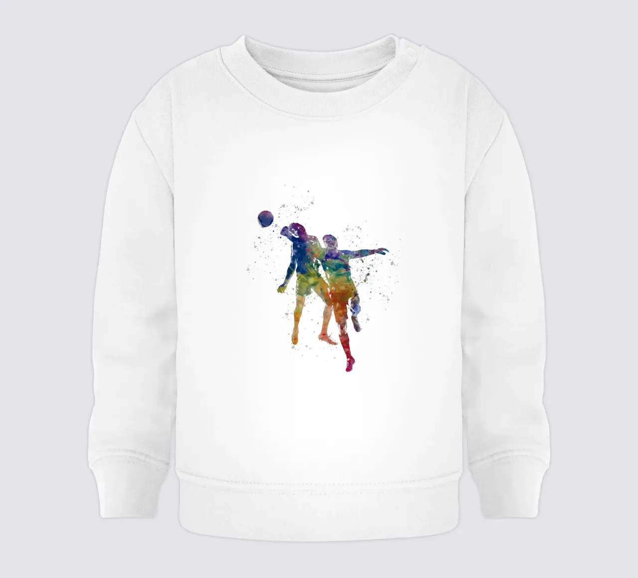 Giocatore di calcio ad acquerello felpa neonato da ⚽ Sports Pulse