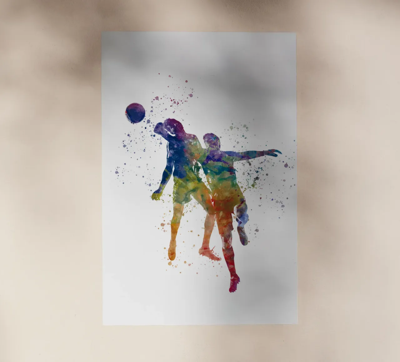 Giocatore di calcio ad acquerello pellicola backlit da ⚽ Sports Pulse
