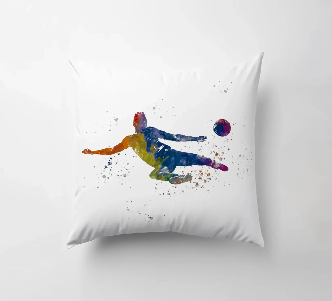 Giocatore di calcio ad acquerello cuscino da ⚽ Sports Pulse