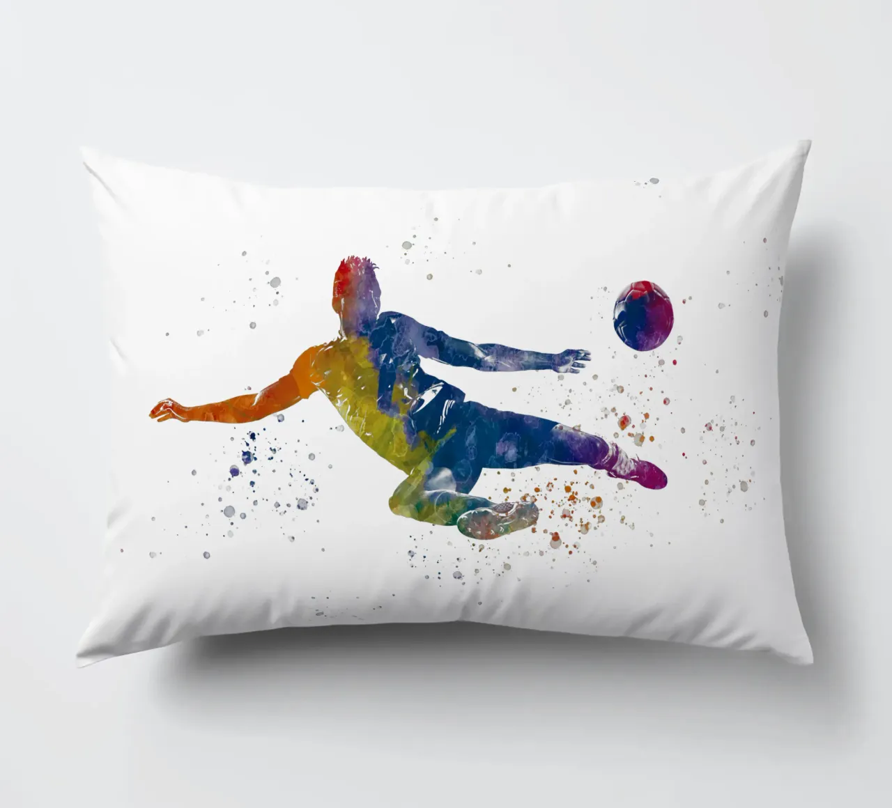 Giocatore di calcio ad acquerello cuscino da ⚽ Sports Pulse