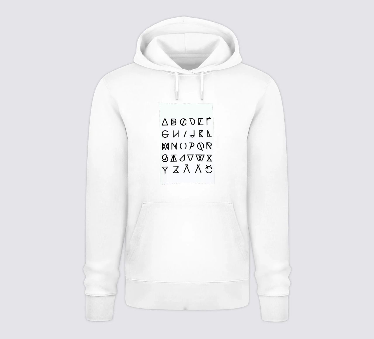 Graphic Alphabets felpa con cappuccio da RK Design