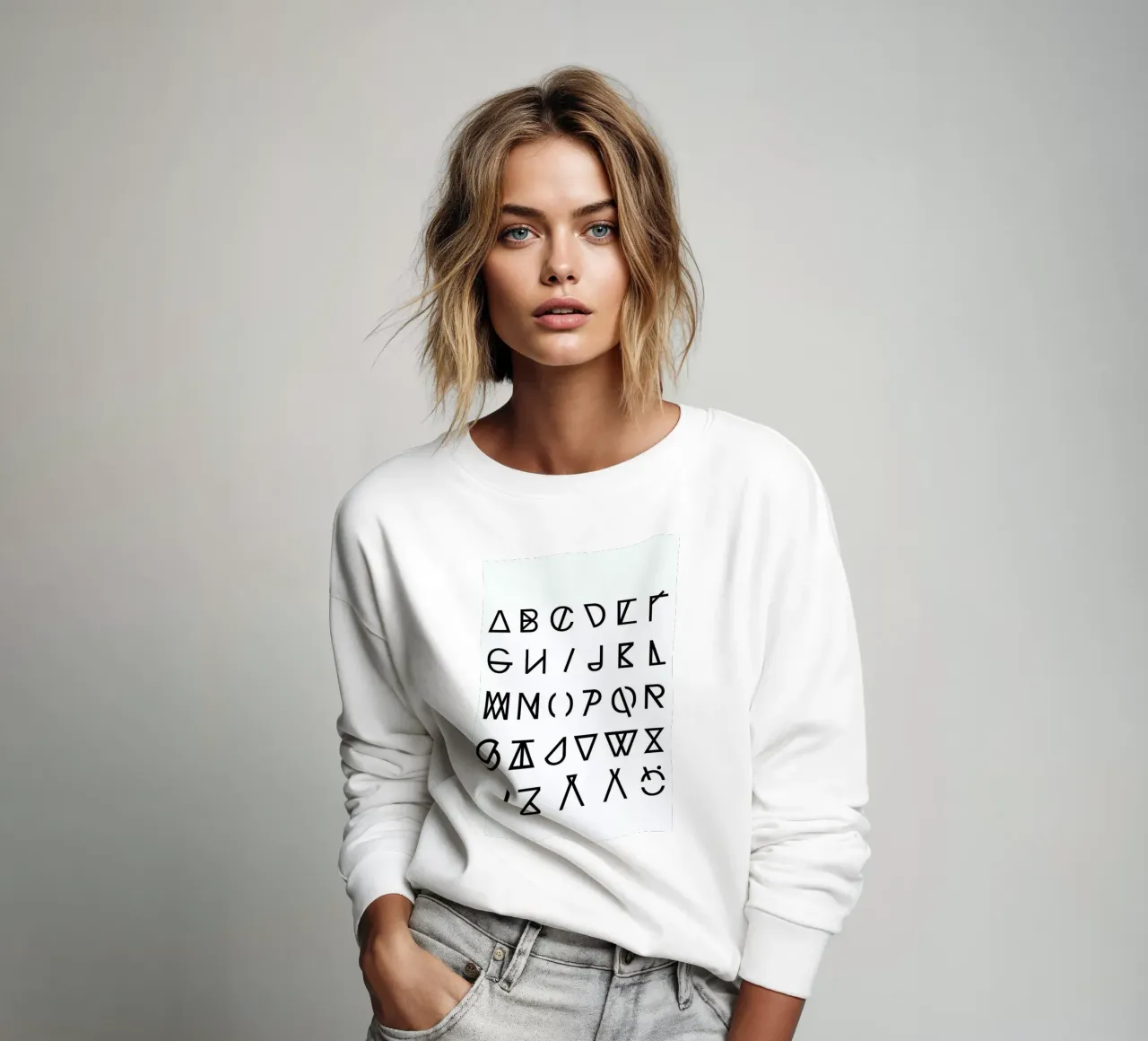 Graphic Alphabets Sweatshirt von RK Design