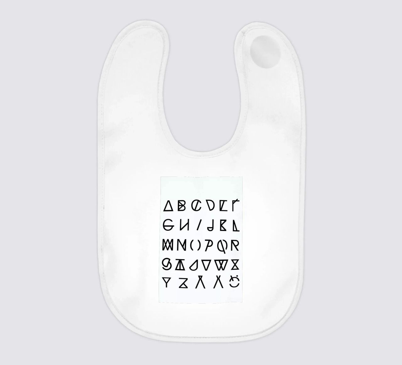 Graphic Alphabets bavaglino da RK Design