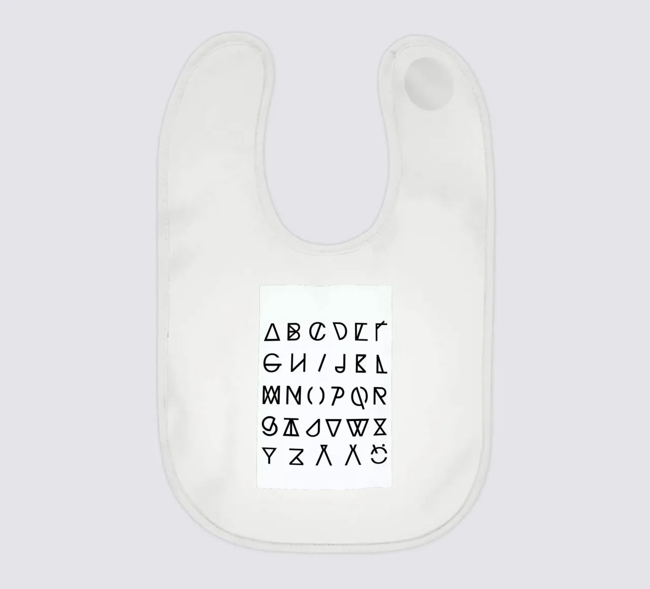 Graphic Alphabets bavaglino da RK Design