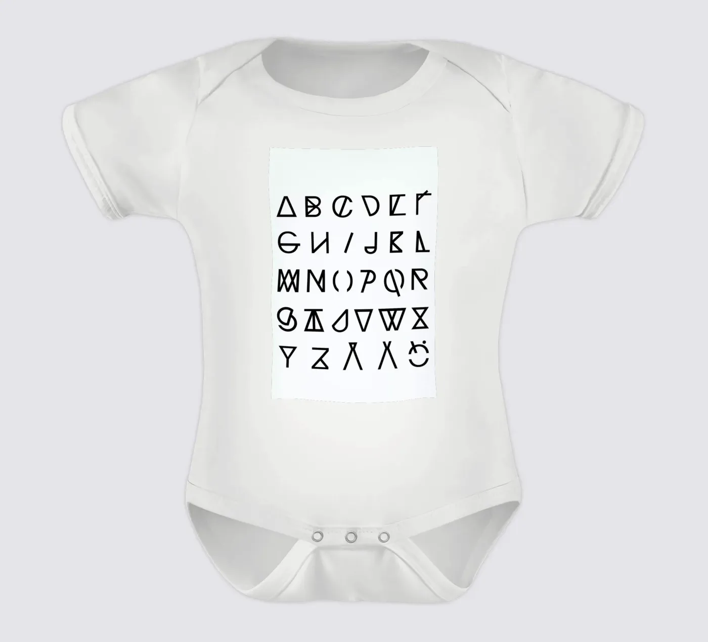 Graphic Alphabets body bébé de RK Design