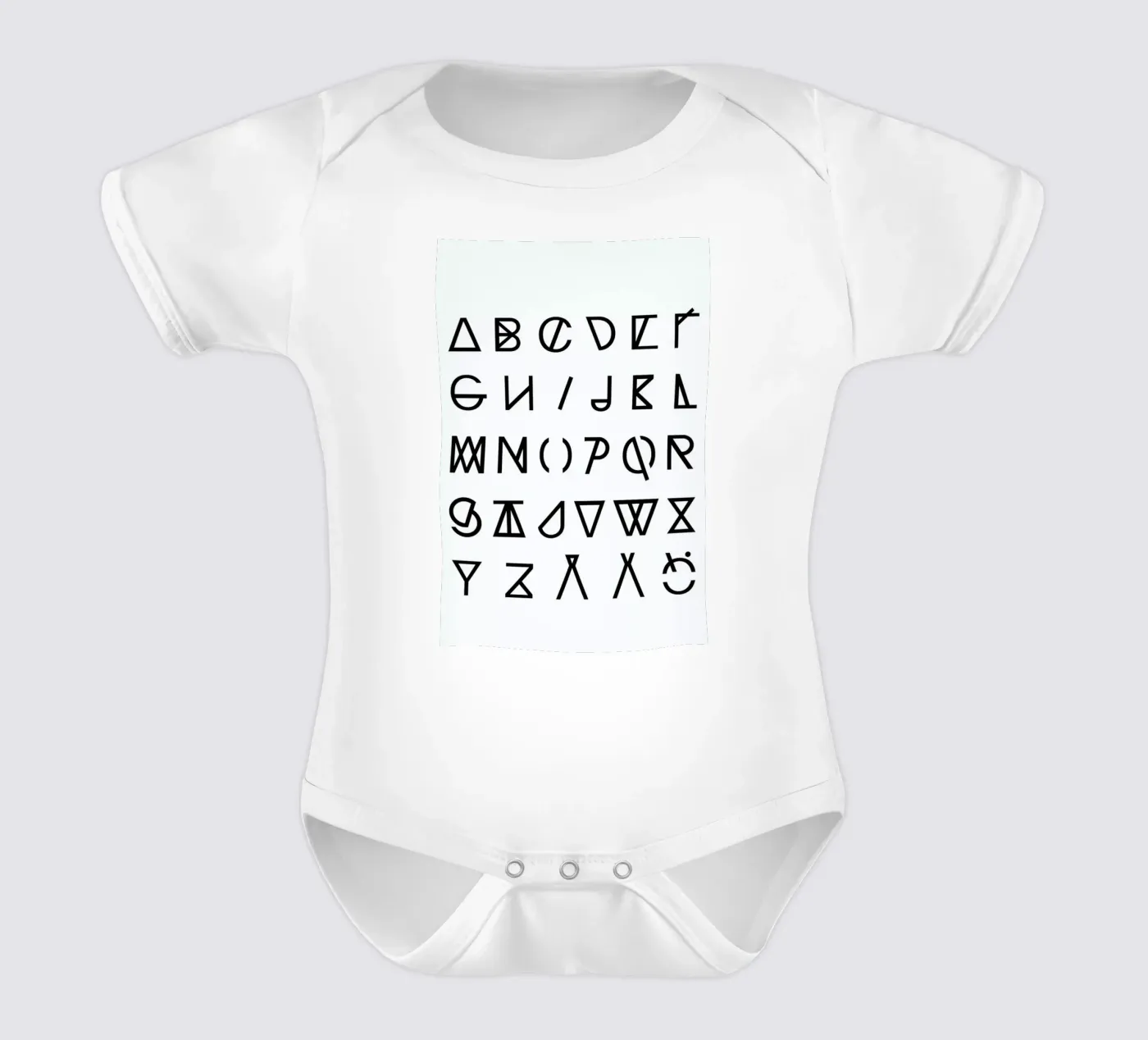 Graphic Alphabets body bébé de RK Design