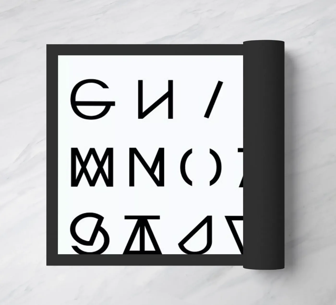 Graphic Alphabets doormat by RK Design