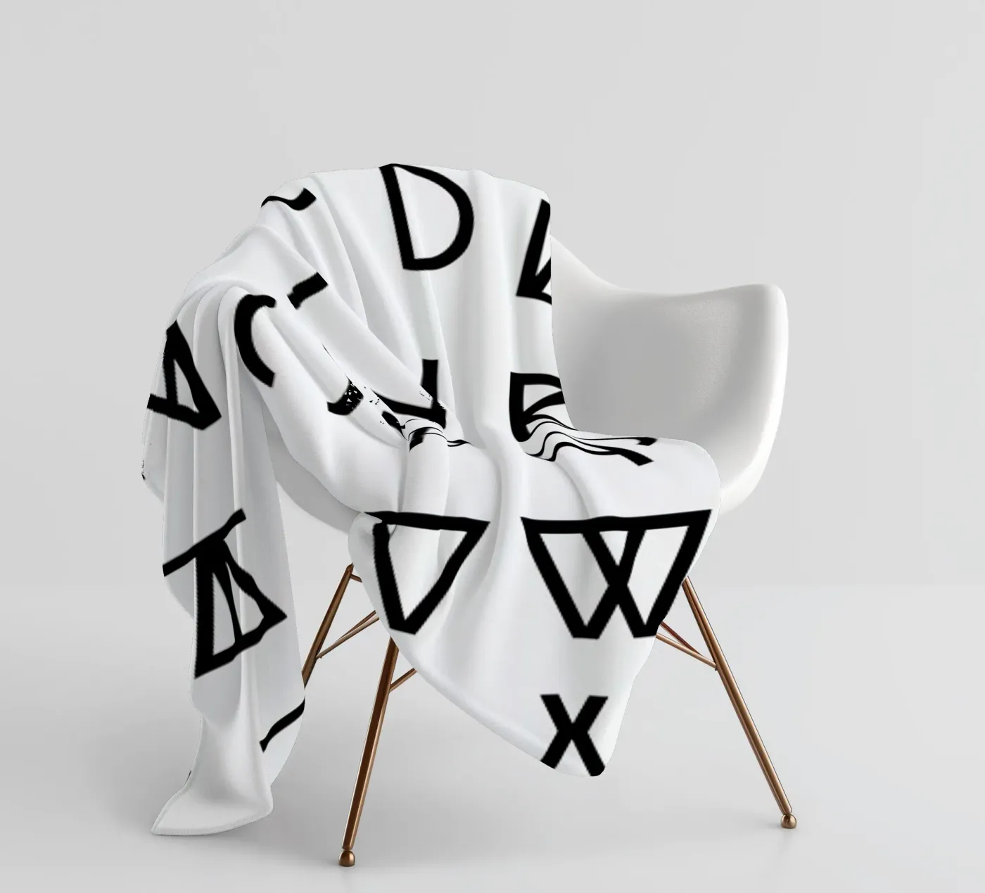 Graphic Alphabets Fleecedecke von RK Design