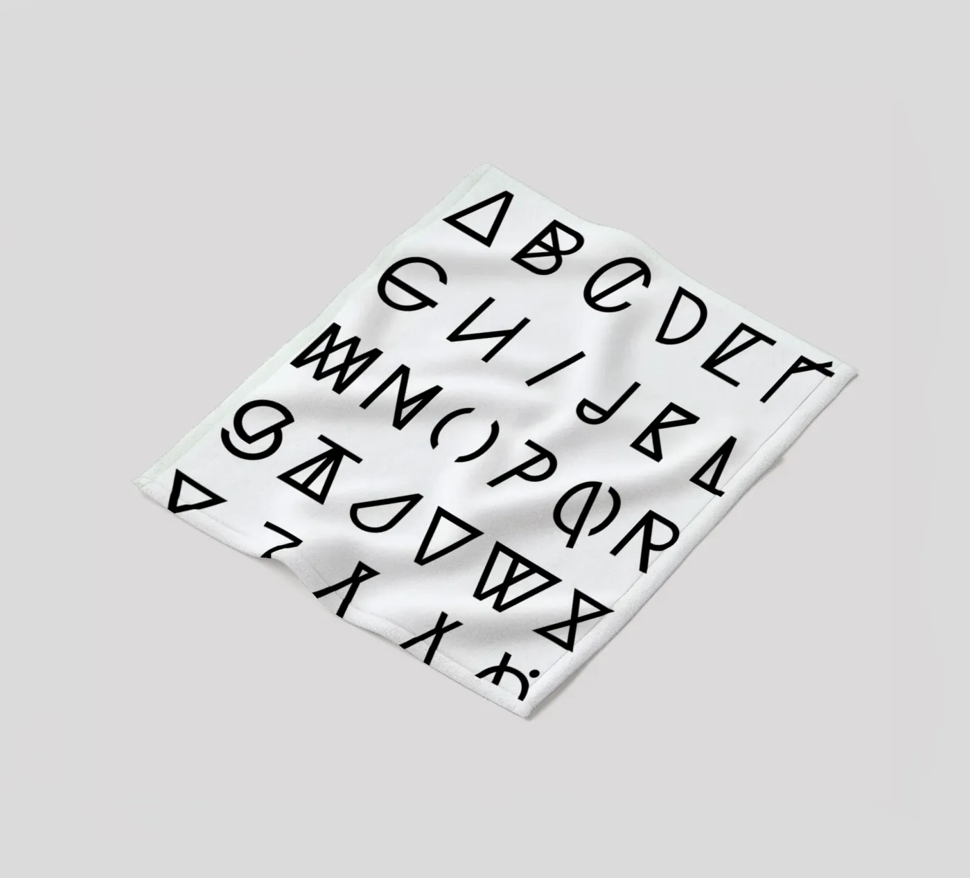 Graphic Alphabets fleecedeken van RK Design