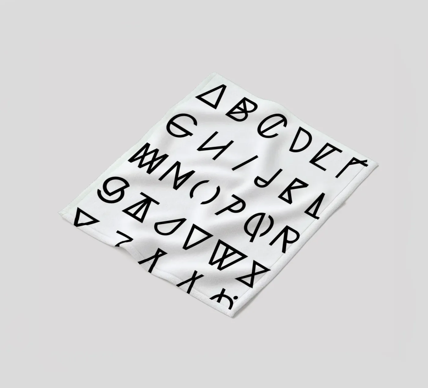 Graphic Alphabets Fleecedecke von RK Design